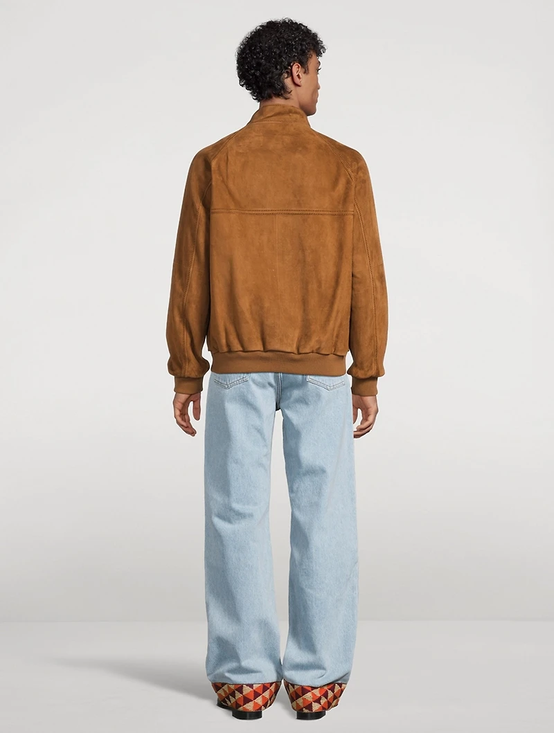 Suede Zip Jacket