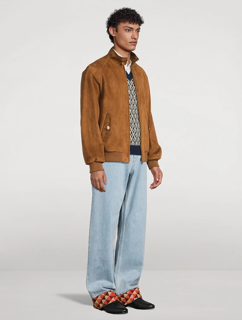 Suede Zip Jacket