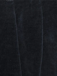 Cotton And Linen Draped Pants