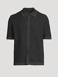 Harvey Striped Jacquard-Knit Shirt