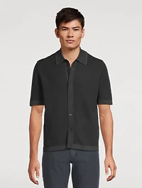 Harvey Striped Jacquard-Knit Shirt