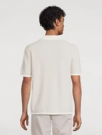 Avery Zig-Zag Knit Camp Shirt
