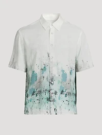 Dalton Paint Splatter Short-Sleeve Shirt