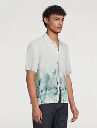 Dalton Paint Splatter Short-Sleeve Shirt