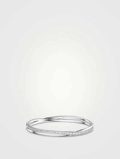 Hyperbola Crystal Bangle Bracelet