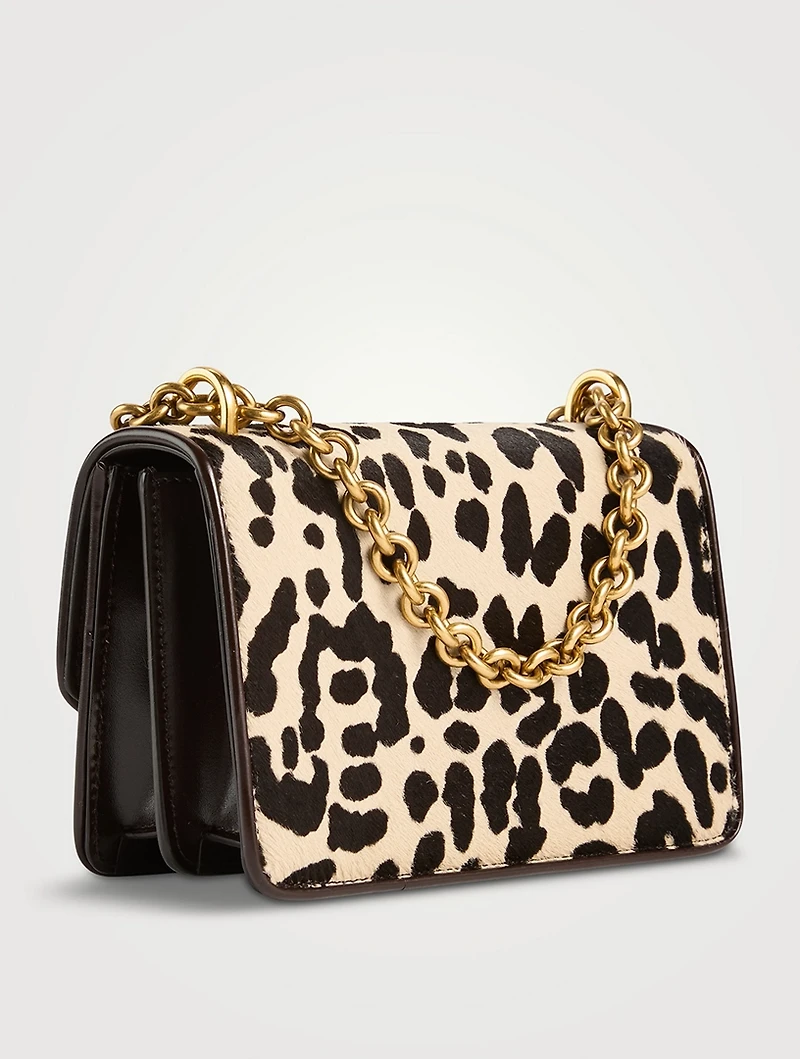 Vain Calf Hair Shoulder Bag In Animalier Print