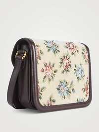 9TO5 Floral Jacquard Crossbody Bag