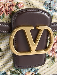 9TO5 Floral Jacquard Crossbody Bag