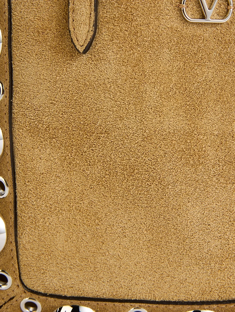 Mini Nellcôte Embellished Suede Tote Bag
