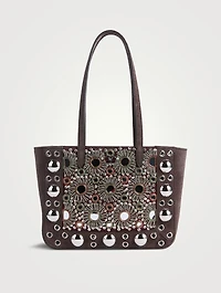 Mini Nellcôte Embellished Suede Shoulder Bag