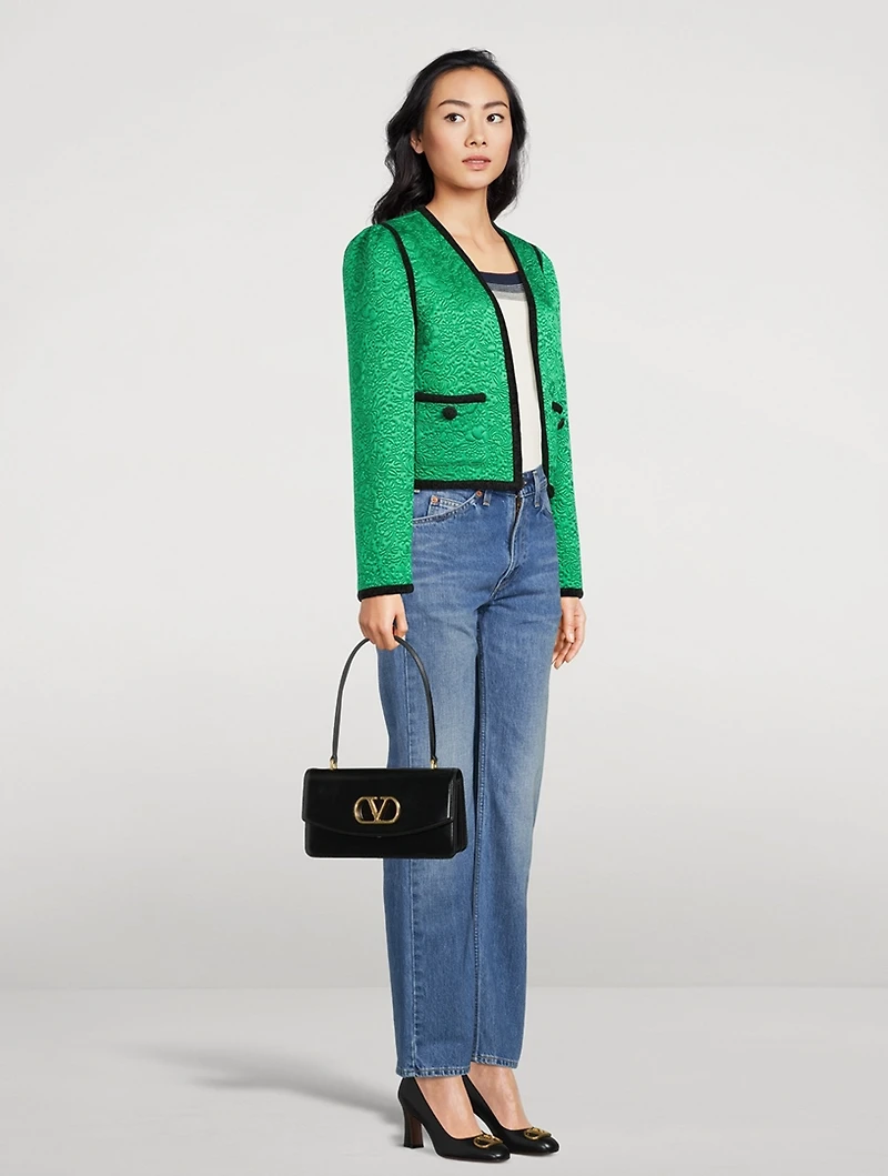 Vain Leather Top Handle Bag