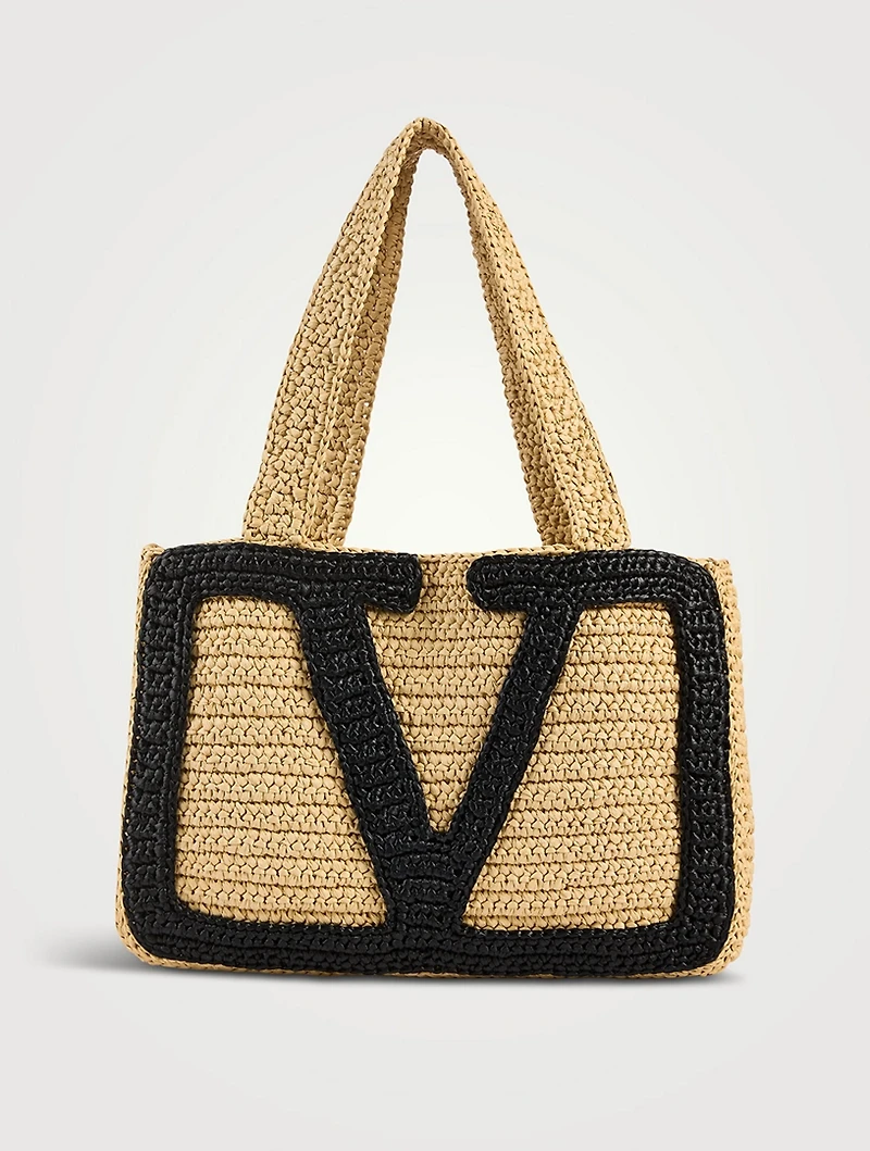 Medium Viva Superstar Raffia Tote Bag
