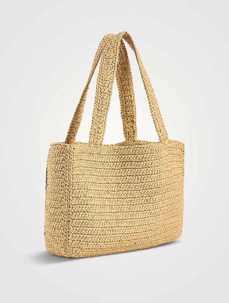 Medium Viva Superstar Raffia Tote Bag