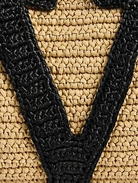 Medium Viva Superstar Raffia Tote Bag