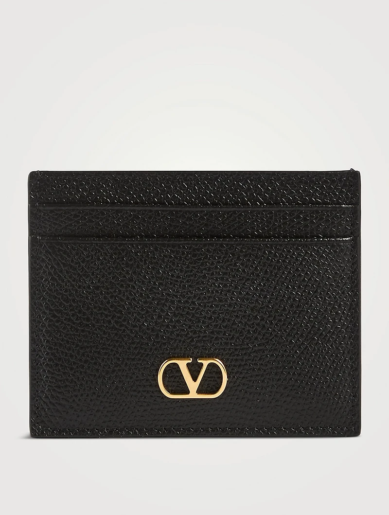 VLogo Leather Card Case