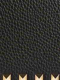 Rockstud Leather Wallet-On-Chain