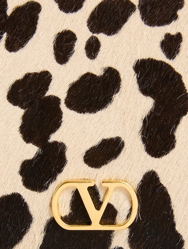 Vain Calf Hair Shoulder Bag In Animalier Print