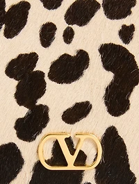 Vain Calf Hair Shoulder Bag In Animalier Print