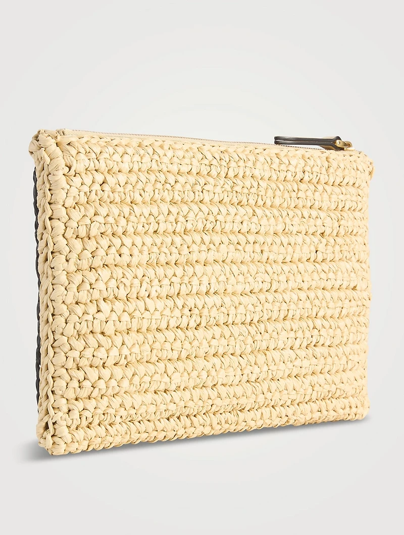Viva Superstar Raffia Pouch