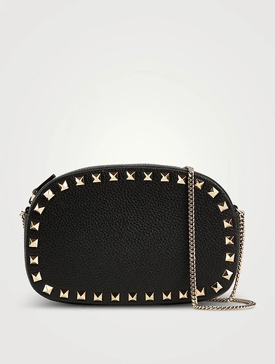 Mini Rockstud Leather Camera Bag