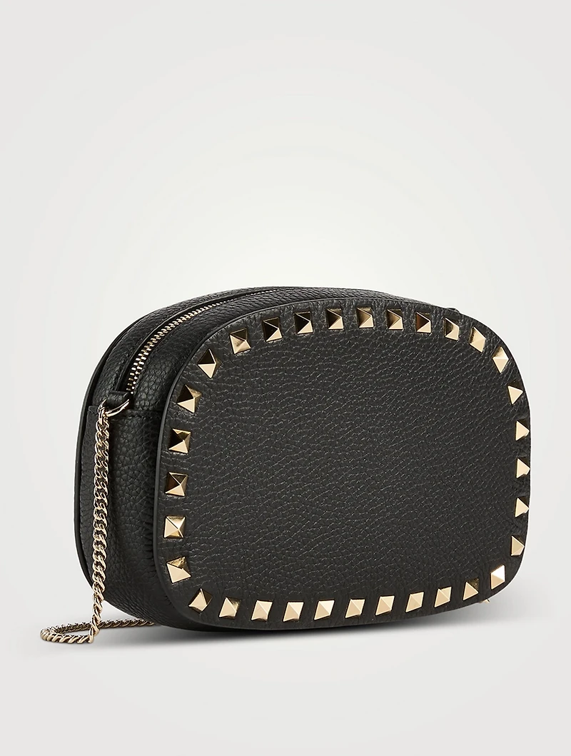 Mini Rockstud Leather Camera Bag