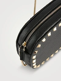 Mini Rockstud Leather Camera Bag