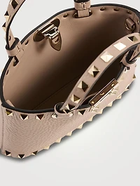 Mini Rockstud Leather Tote Bag