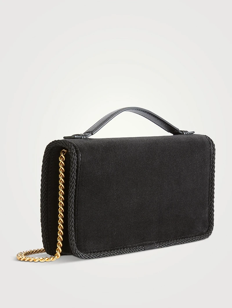 VLogo Moiré Fabric Clutch