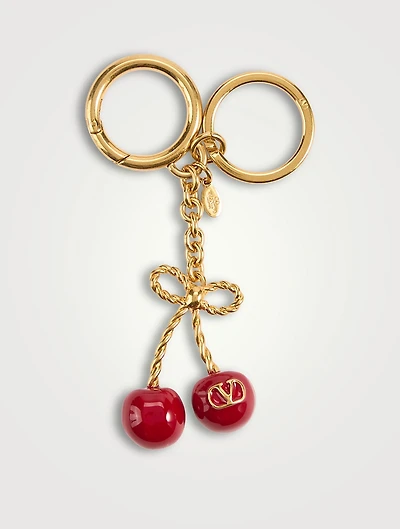 Chez Valentino Metal And Enamel Bag Charm