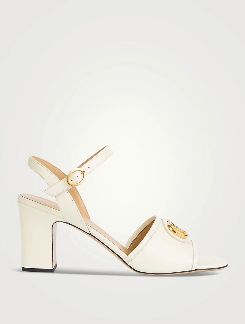 VLogo Leather Sandals