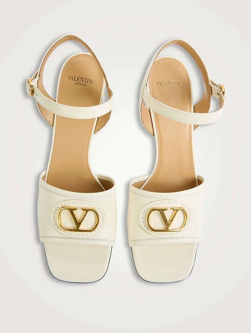 VLogo Leather Sandals