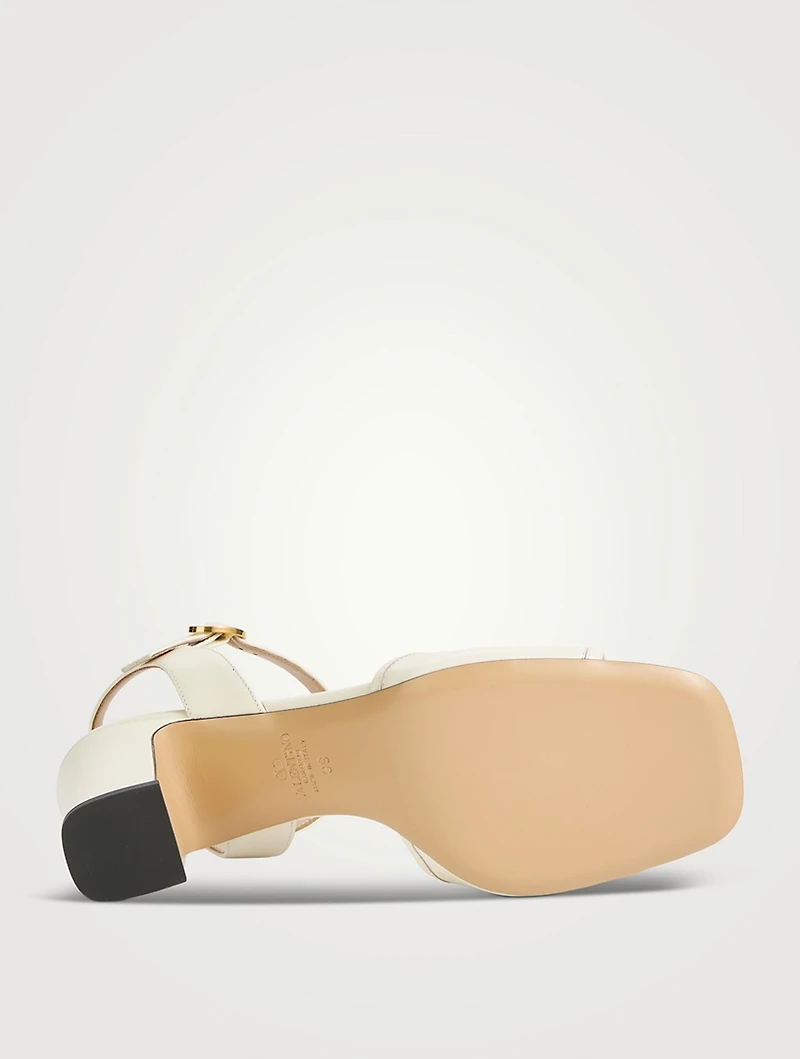 VLogo Leather Sandals