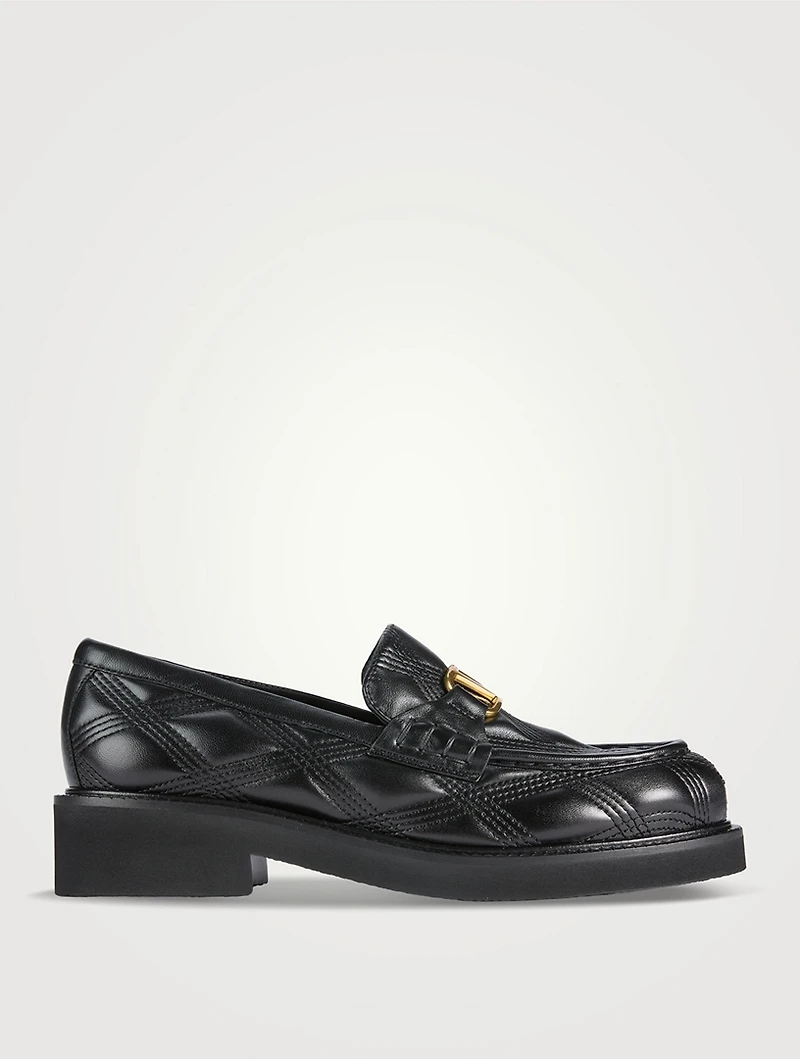 Quiltie Leather Loafers