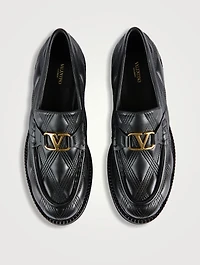 Quiltie Leather Loafers
