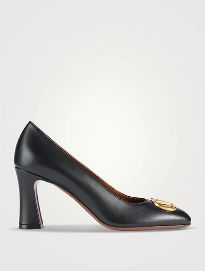 VLogo Leather Pumps