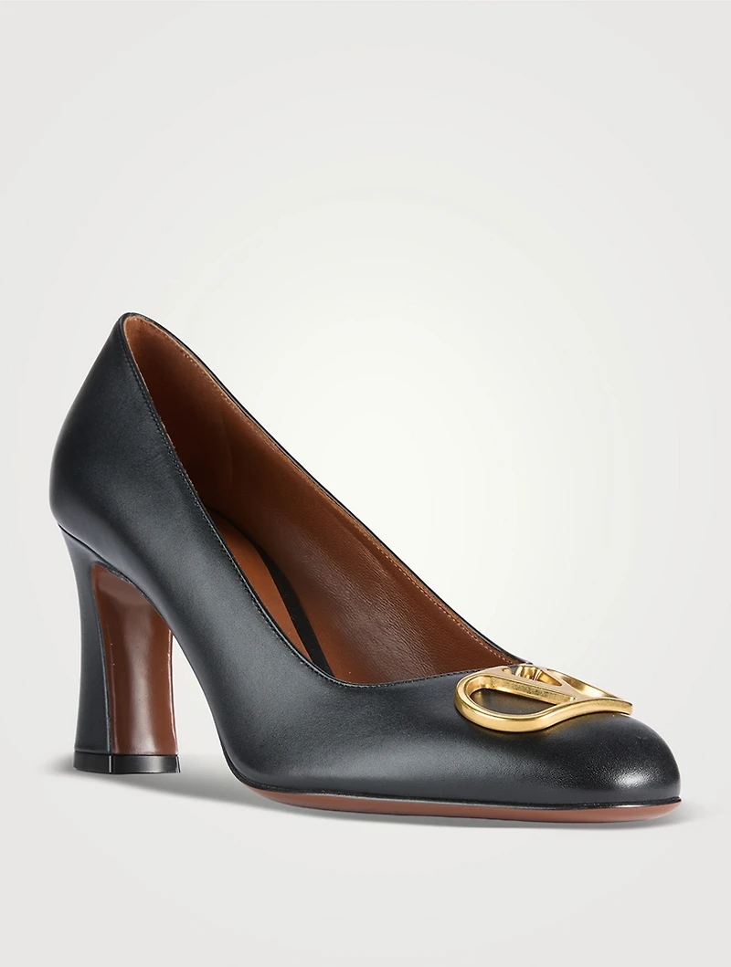 VLogo Leather Pumps