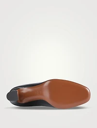 VLogo Leather Pumps