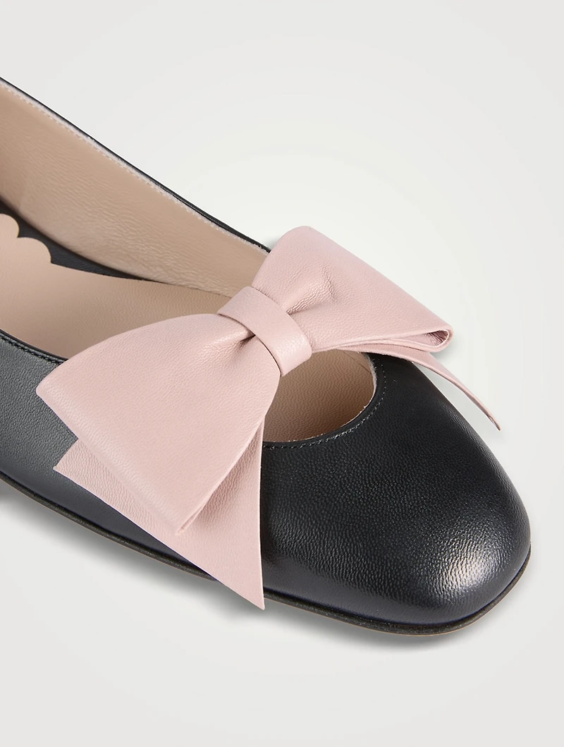 Bowow Leather Ballet Flats