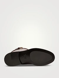 VLogo Signature Leather Riding Boots