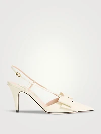 Bowow Leather Slingback Pumps