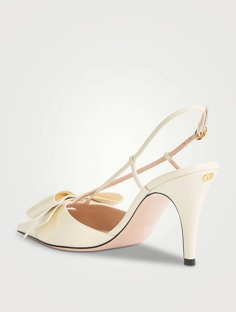 Bowow Leather Slingback Pumps
