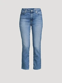 Mari Slim Straight Cropped Jeans