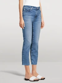 Mari Slim Straight Cropped Jeans