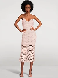 Lunaria Embellished Lace Midi Dress
