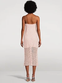 Lunaria Embellished Lace Midi Dress