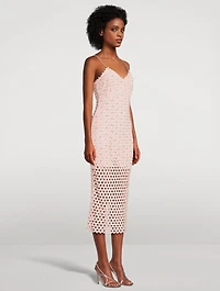 Lunaria Embellished Lace Midi Dress