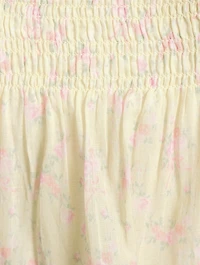 Camellia Tiered Mini Skirt Floral Print