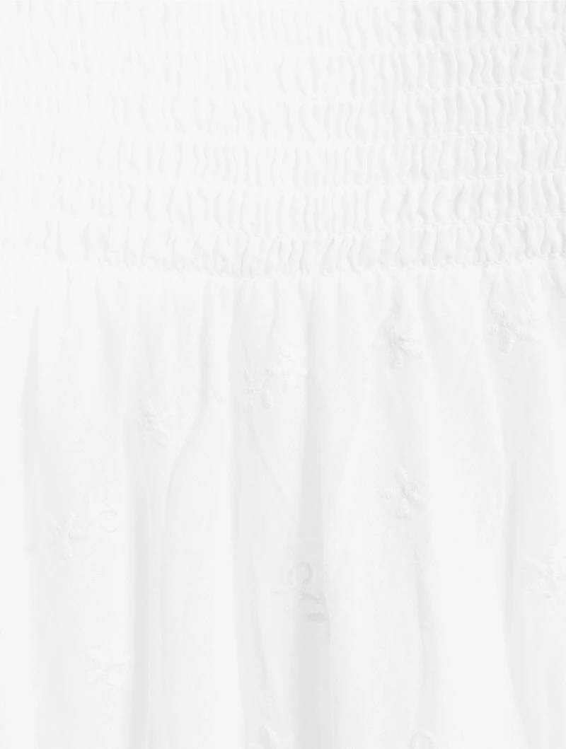 Miloti Eyelet Lace Maxi Skirt