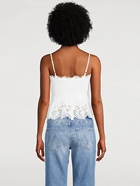 Condie Smocked Eyelet Top
