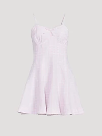 Shai Linen Mini Dress Gingham Print